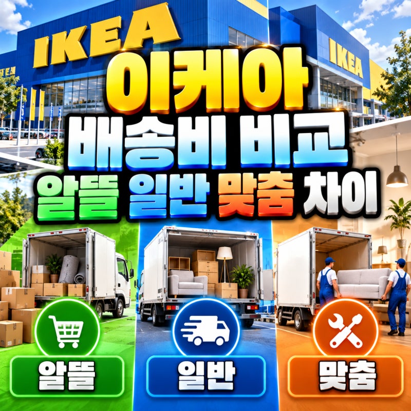 이케아 배송비 알뜰 일반 맞춤 배송 차이 정리