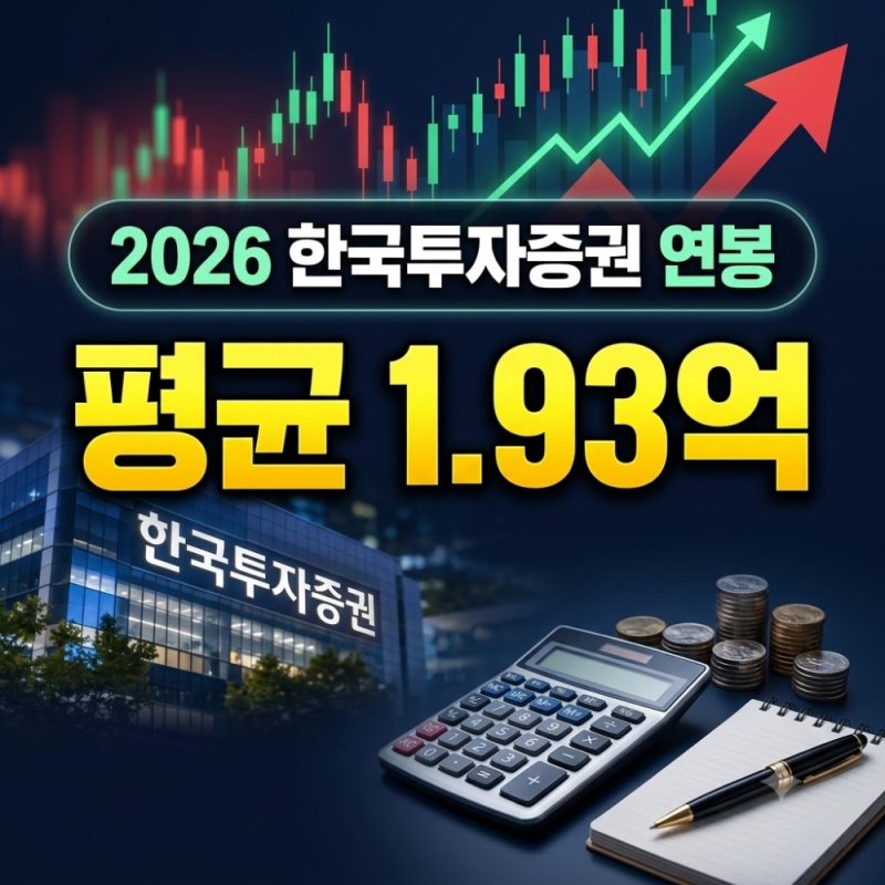2026 한국투자증권 연봉, PB 신입 6260만원·2025 평균 1.93억?