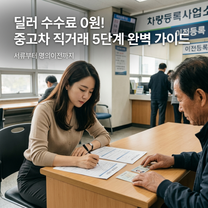 중고차 직거래 방법 및 필수가입 서류 주의사항 실제 후기