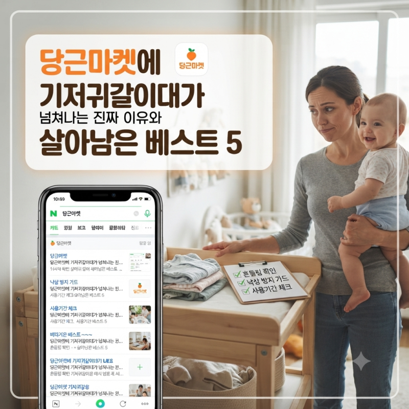 "당근마켓에 기저귀갈이대가 넘쳐나는 진짜 이유와 살아남은 베스트 5"