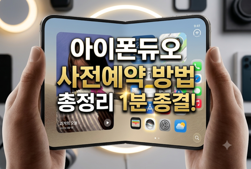 아이폰 듀오 사전예약 방법 및 10월 16일 9시 실패 없는 1차 성공 공식