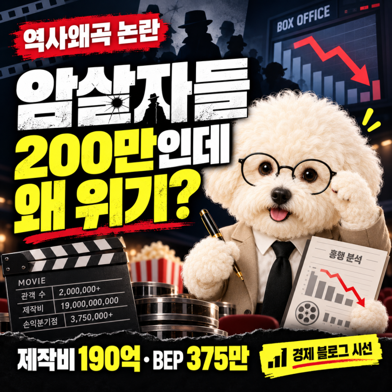 암살자들 200만인데 폭망 위기? 제작비 190억, 손익분기점은 375만명