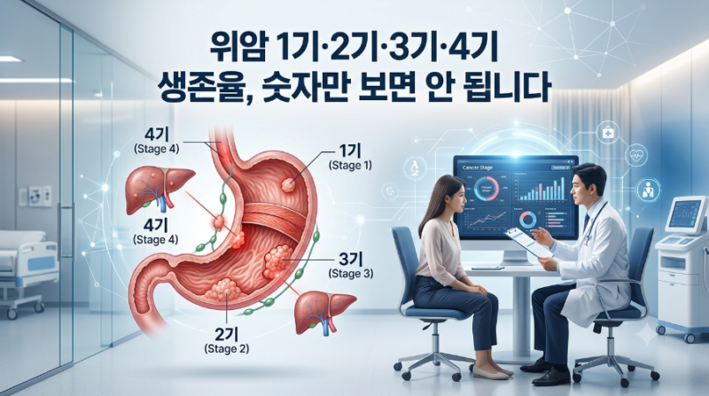 위암8회|위암 생존율 1기부터 4기까지｜최신 통계 제대로 이해하는 방법