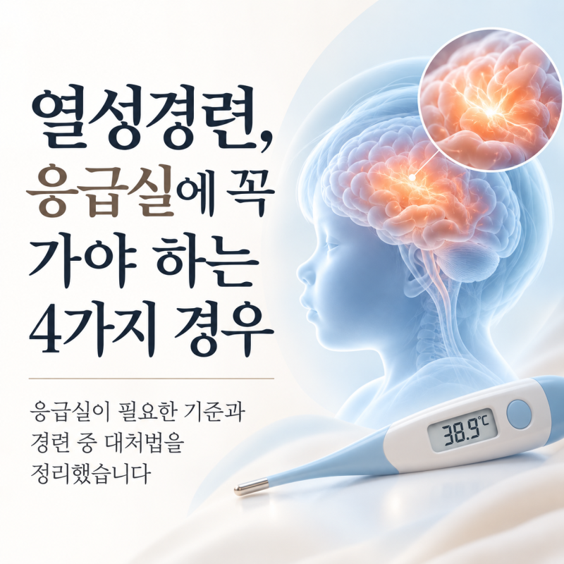 열성경련, 응급실에 꼭 가야 하는 4가지 경우