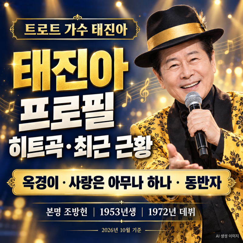 가수태진아 프로필 히트곡 최근근황