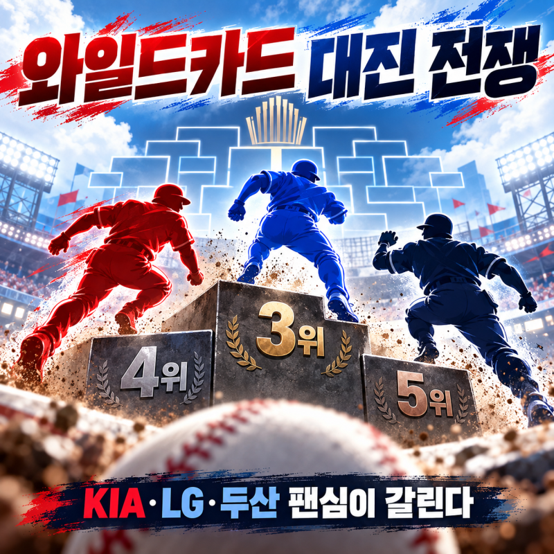 2026 KBO 와일드카드 대진, KIA·LG·두산 팬심이 갈리는 이유