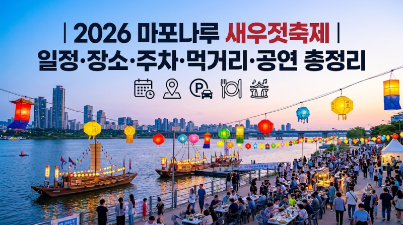 2026 마포나루 새우젓축제｜일정·장소·주차·먹거리·공연 총정리