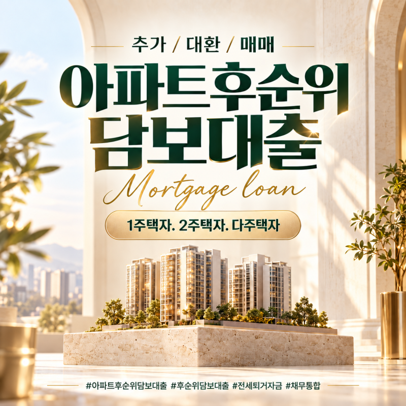 후순위담보대출, 기존 대출 있어도 가능할까? 후순위대출 조건과 사례 정리
