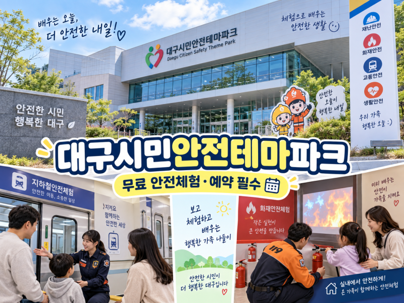 대구시민안전테마파크, 지하철 탈출부터 화재진압까지｜무료체험·예약