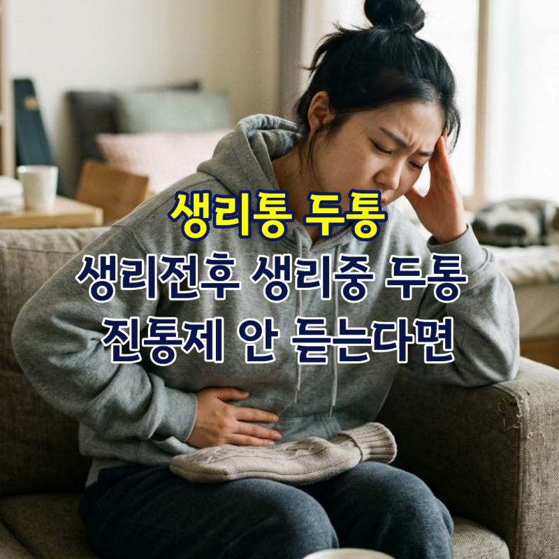 생리통 두통 생리전후 생리중 두통 진통제 안 듣는다면