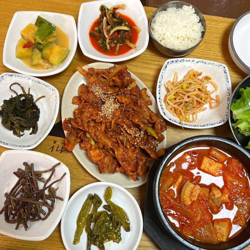 [태안 식당 추천] 몽달청 해루질 후 꼭 들러야 할 집밥 맛집! 불맛 제육볶음이 맛있는 태안 '....