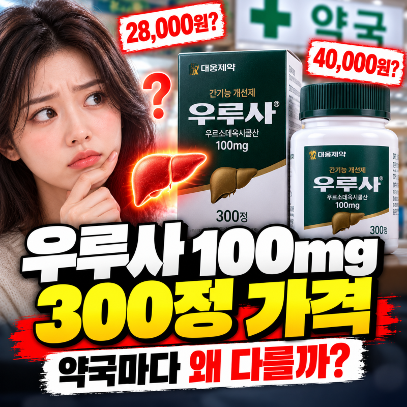 우루사 100mg 300정 가격 약국마다 왜 다를까? 구매 전 알아둘 가격·효능 총정리