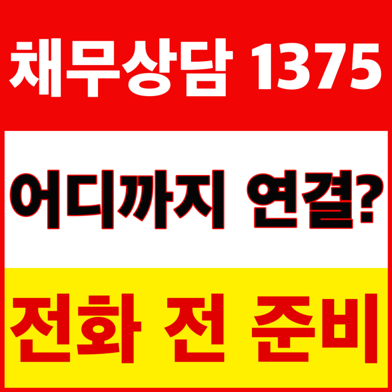 채무상담 1375 도입 안내, 채무조정과 개인회생은 어디까지 연결될까