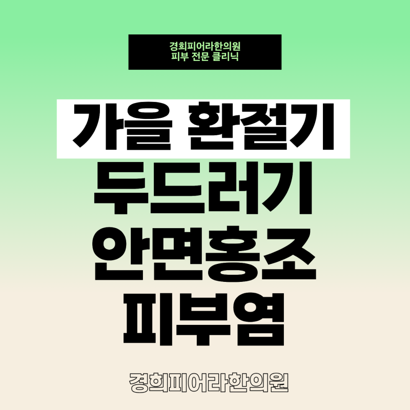 환절기 피부염 두드러기 안면홍조 주사피부염 습진 소양증 가려움증 l 세종시 갱년기 수험생....