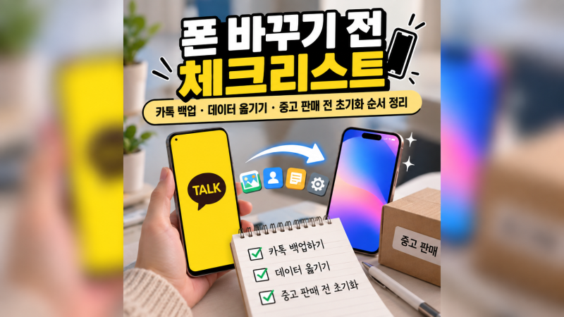 폰 바꾸기 전 체크리스트