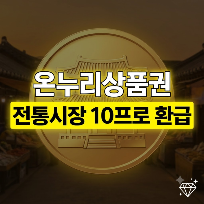 2027 온누리상품권 대개편: 기본 할인 축소와 전통시장 추가 환급 혜택 총정리
