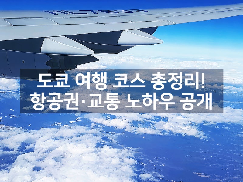 도쿄 여행 항공권 예약 교통 노하우 일정별 주요 명소 총정리