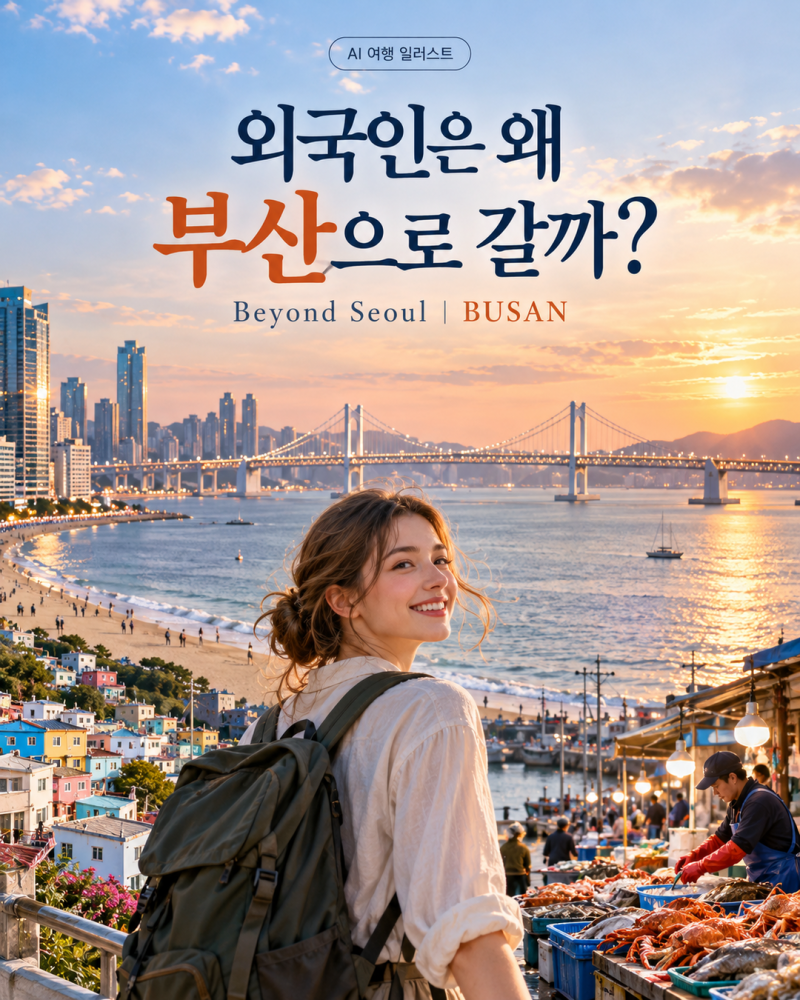 외국인은 왜 서울 다음 부산으로 갈까? 바다·시장·골목으로 만나는 진짜 부산 1박2일