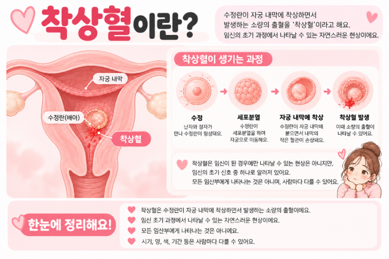 임신 착상혈 양 색 증상 통증 임테기 나오는 시기 생리 차이 총정리