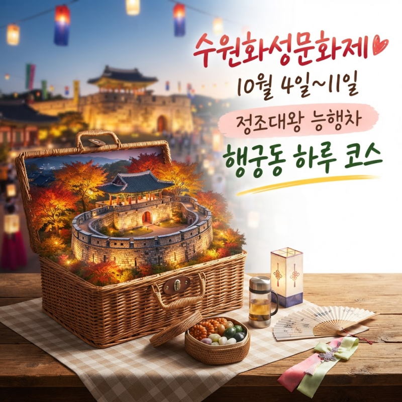 2026 수원화성문화제 오늘 개막! 일정·주차·교통·행궁동 맛집까지 총정리