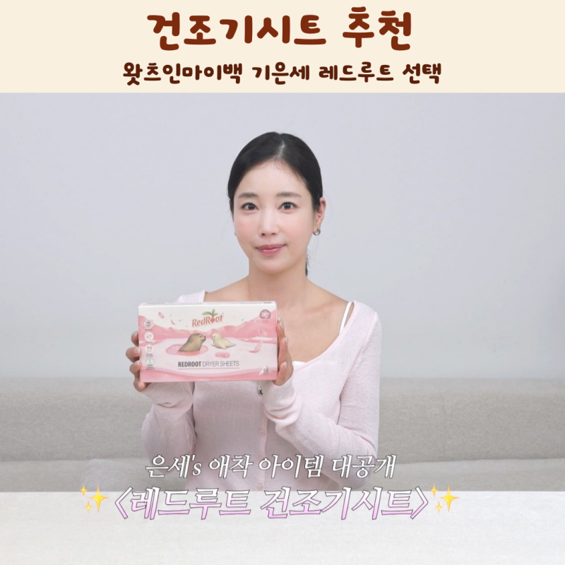 건조기시트 추천 왓츠인마이백 기은세 레드루트 선택