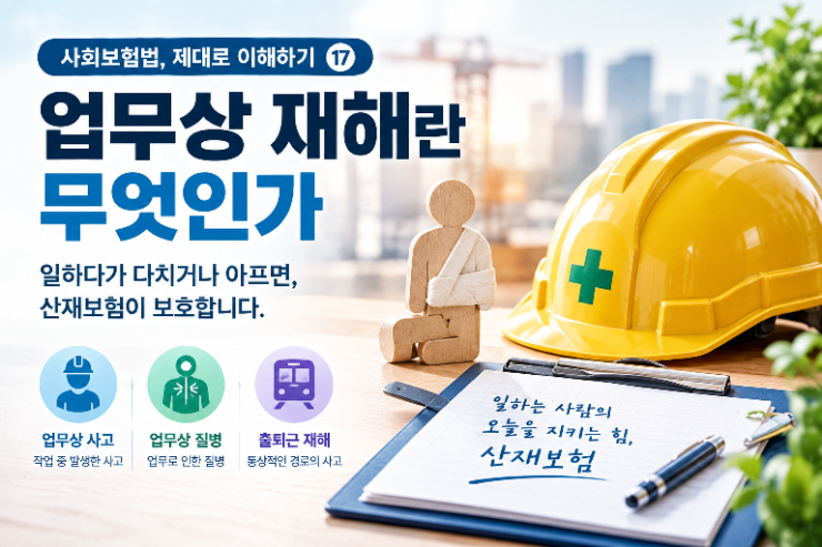 ⚠️ 사회보험법, 제대로 이해하기 ⑰ - 업무상 재해란?