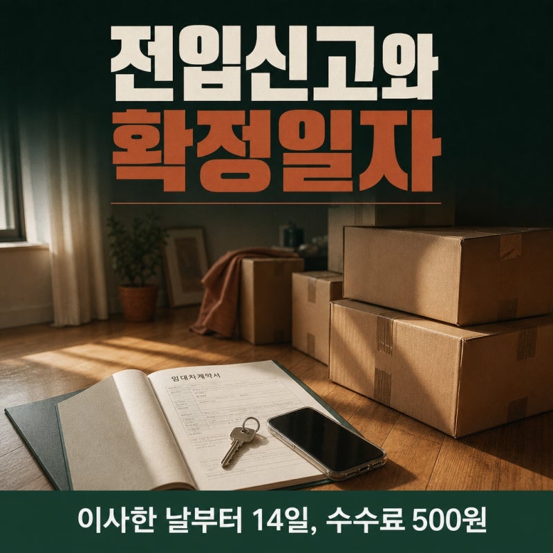 이사하고 열흘 미뤘다가 보증금 순위가 밀린 이유, 전입신고 확정일자