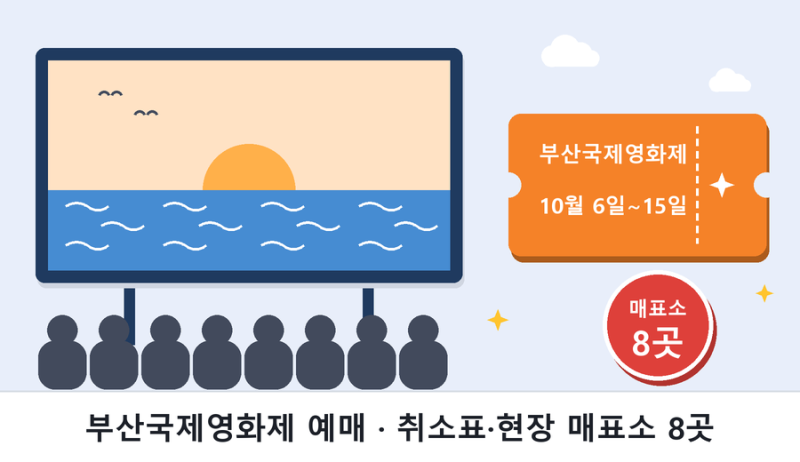 부산국제영화제 예매 2026 부국제 BIFF 취소표·현장 매표소 8곳