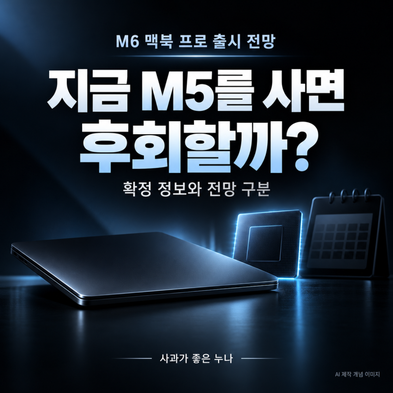 M6 맥북 프로 출시일 전망, OLED 때문에 M5 구매를 미뤄도 될까?