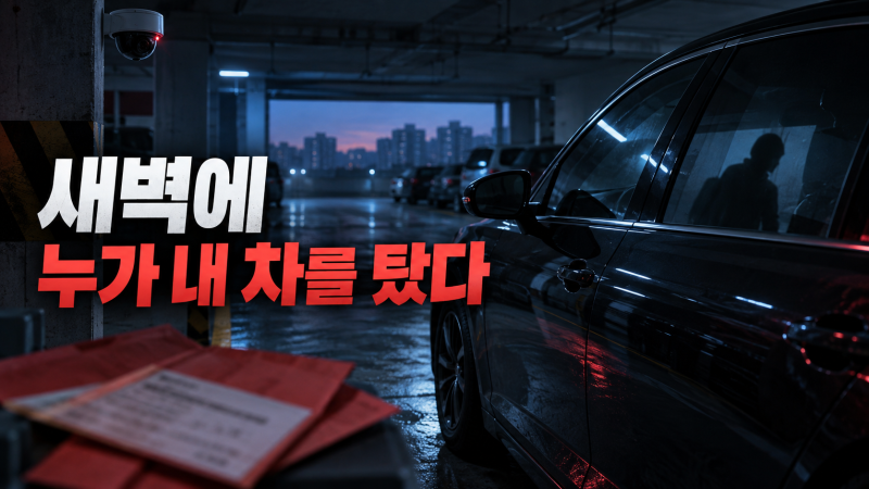 두 달 빌린 차에서 새벽 과태료 3장…블랙박스 보니 모르는 사람들이 탔습니다