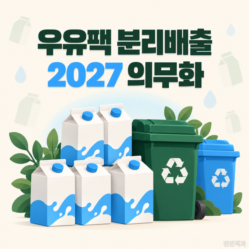 우유팩 분리배출 방법｜2027년 의무화로 바뀌는 분리수거와 주민센터 교환