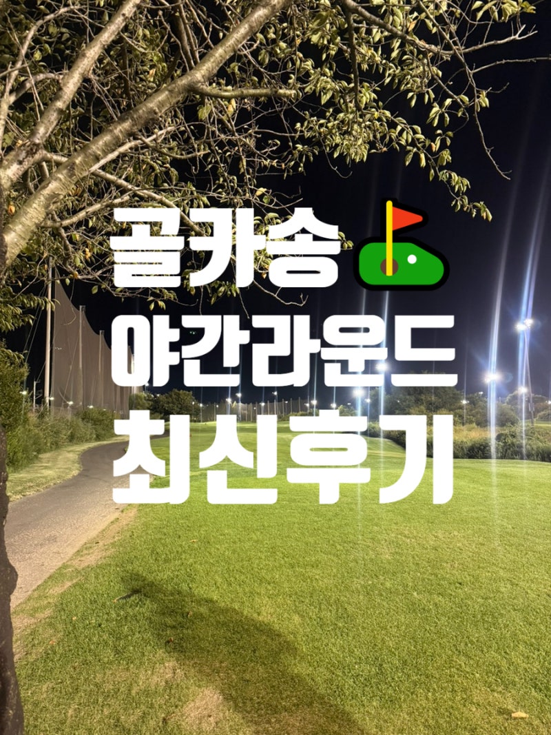 골프존카운티 송도 야간 라운딩 후기｜그린피·잔디 상태·그린스피드(10.03 기준)