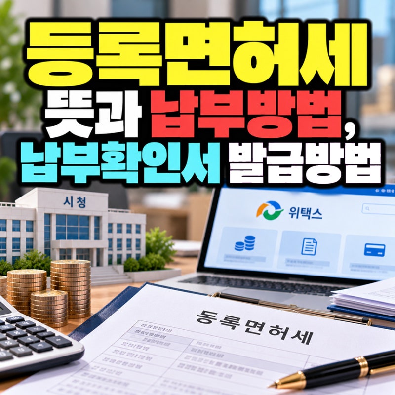 등록면허세 뜻과 위택스 납부방법, 납부확인서 발급방법 3가지