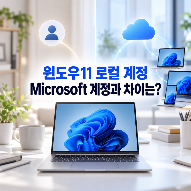 윈도우11 로컬 계정, Microsoft 계정과 무엇이 다를까