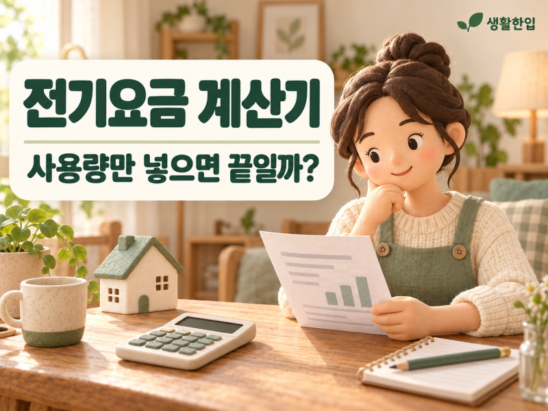 전기요금 계산기, 사용량만 넣으면 안 되는 이유