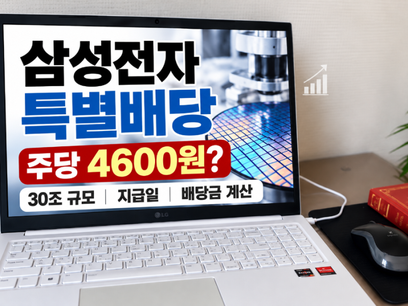 삼성전자 특별배당 30조｜주당 4600원? 배당금·지급일 언제