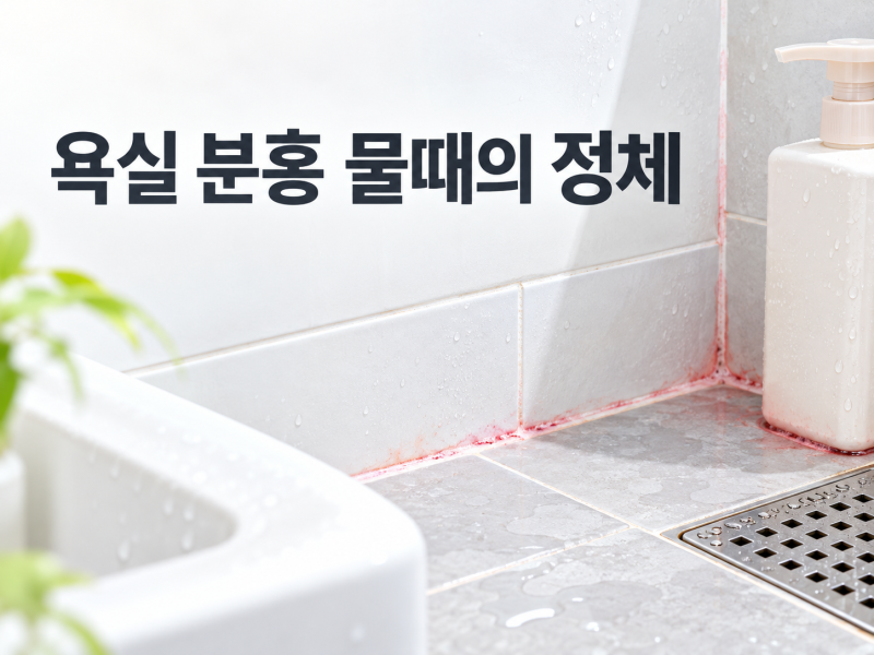 욕실 분홍색·빨간 물때는 곰팡이일까? 닦아도 다시 생기는 이유
