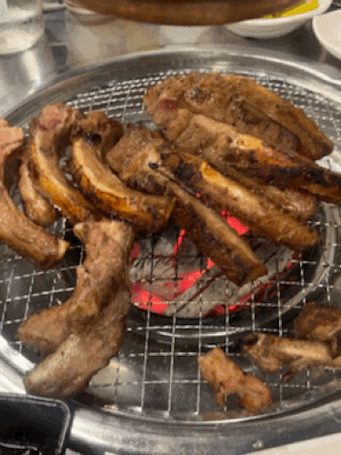 [인천 부평] 원시인쪽갈비 부평구청점 。부평구청맛집 바로 먹을 수 있는 쪽갈비,등갈비김치....