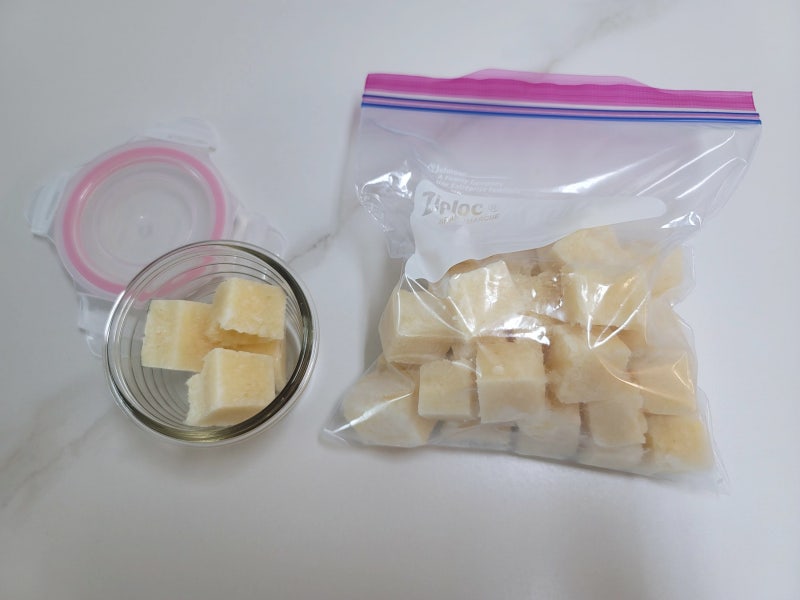코스트코 추천템, 냉동 다진마늘 보관법! 잘라서 소분하면 훨씬 편해요.
