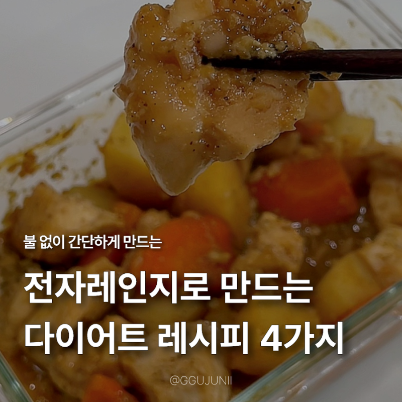 불 없이 만드는 전자레인지 요리 모음 다이어트 레시피