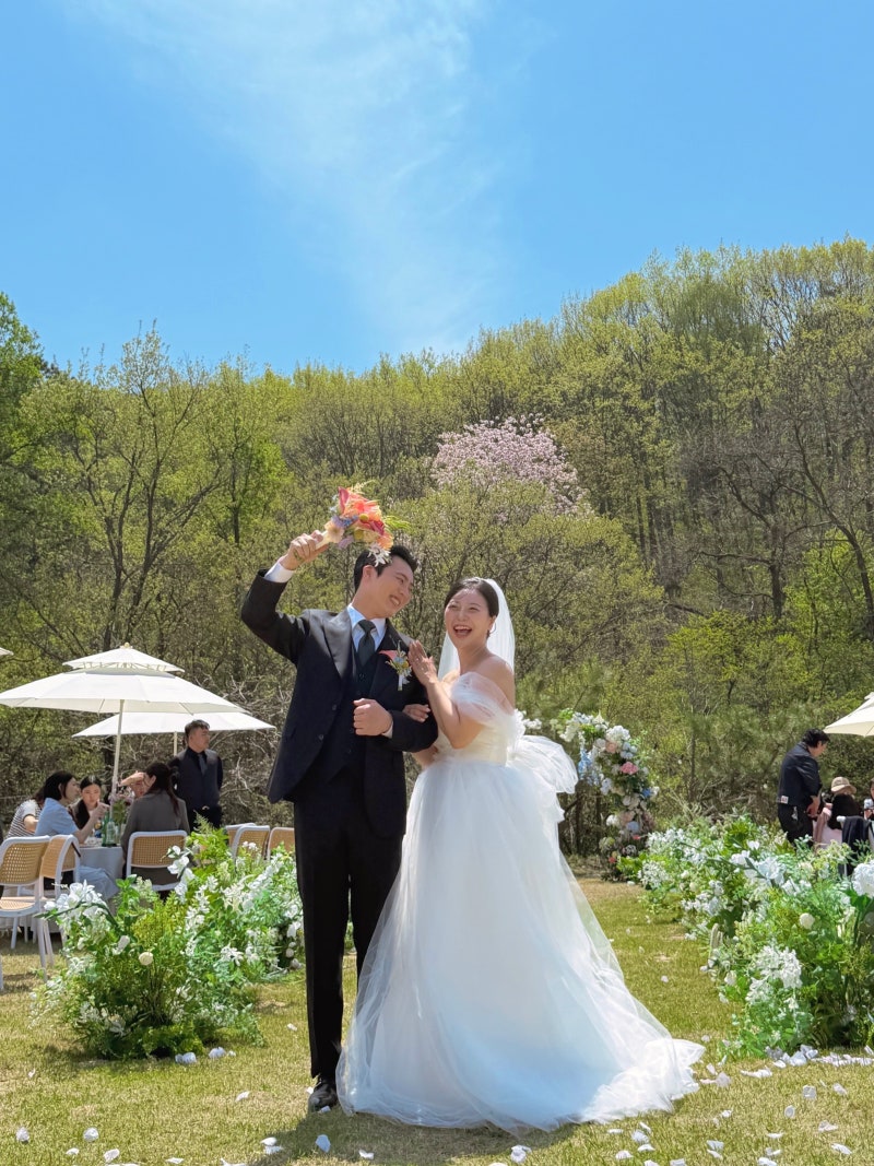 [대전 야외웨딩] 비브레스 가든의 결혼식 현장