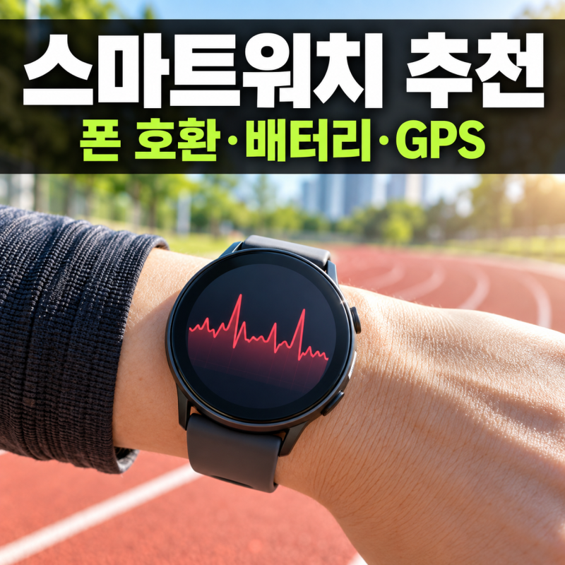 스마트워치 추천 (아이폰·갤럭시·러닝용, 배터리·GPS·건강 기능 비교)