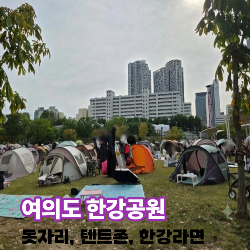 여의도 한강공원 아이와 가볼만한곳 돗자리·텐트존 대여 한강라면·배달존까지
