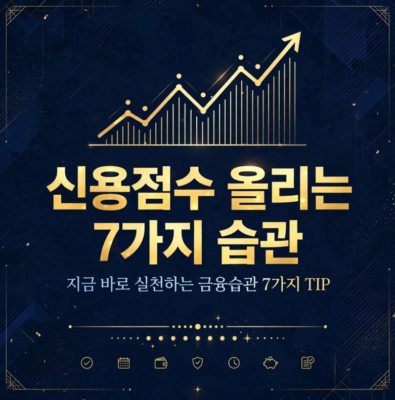 신용점수 올리는 방법 7가지 — 신용카드·대출 관리 상식 총정리