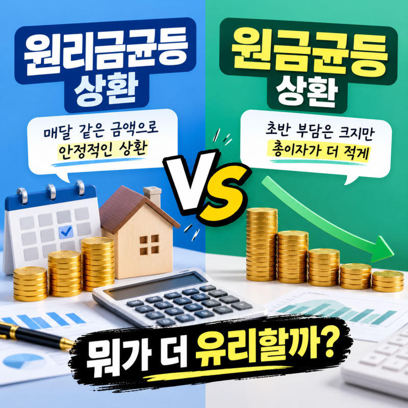 원리금균등 상환 vs 원금균등, 어떤 방식이 더 유리할까?