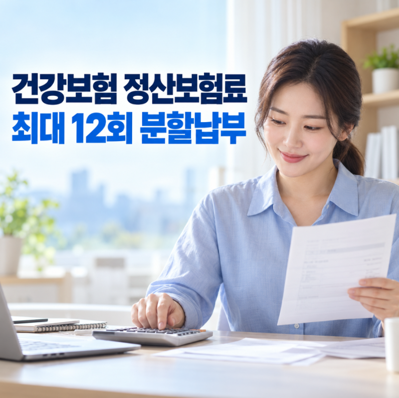 건강보험 정산보험료 분할납부, 한꺼번에 내기 부담되면 몇 번까지 나눌 수 있을까?