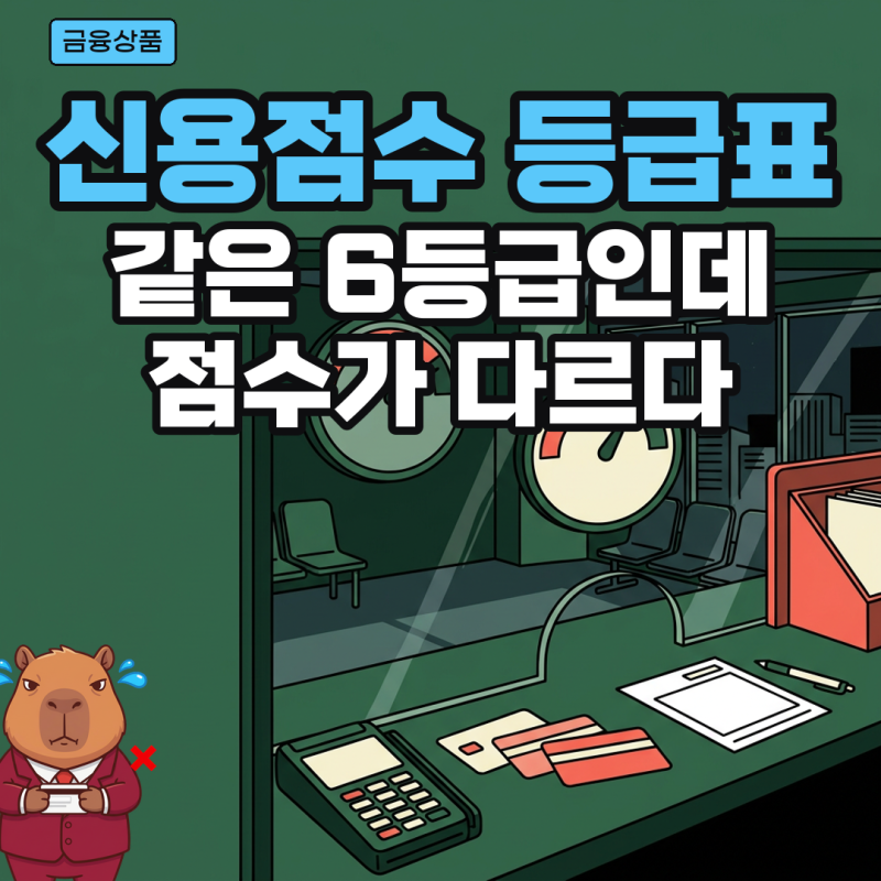 신용점수 등급표 2026 NICE·KCB 차이와 보는법, 카드 발급 기준 몇 점