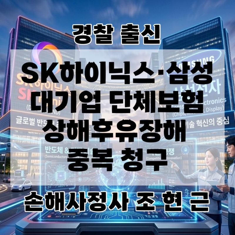 SK하이닉스·삼성 대기업 단체보험 디스크 수술 상해후유장해 중복 청구 실무 요건 (청주 손....