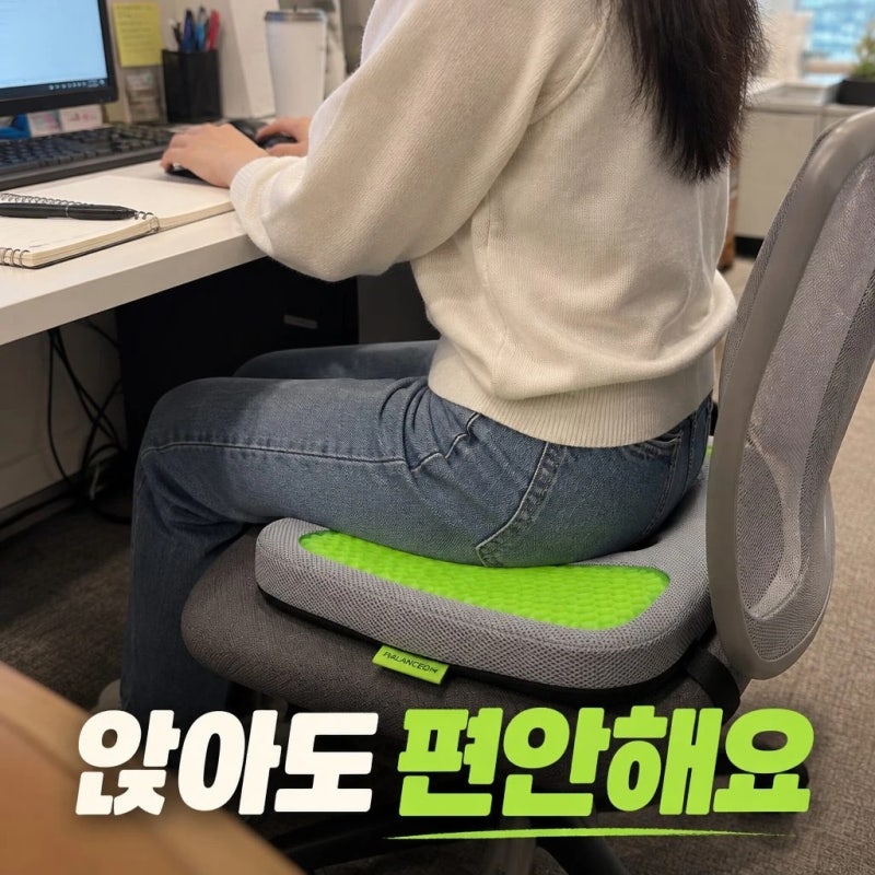 밸런스온 기능성 시그니처 시트 치질 자세교정 도넛 엉덩이 꼬리뼈 방석 솔직 정리