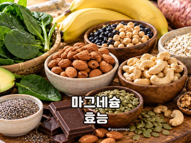마그네슘 효능 결핍 증상은? 하루권장량과 음식